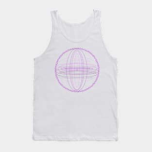 Purple Elipses Tank Top